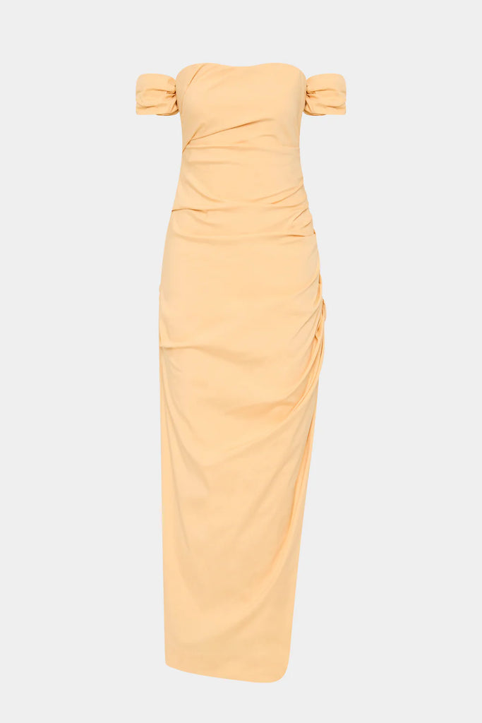 SIR The Label Carmen Draped Gown - Peach