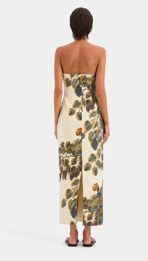 SIR The Label Evalita Column Dress - Pine Valley