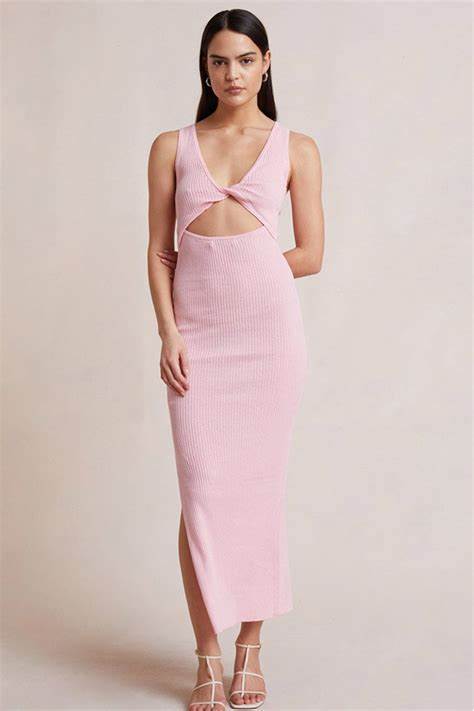 Bec & Bridge Riviera Knit Dress - Candy Pink